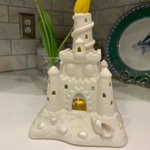 Party lite rare sandcastle piece